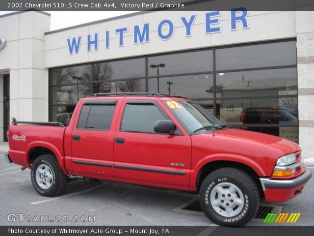 2002 Chevrolet S10 LS Crew Cab 4x4 in Victory Red