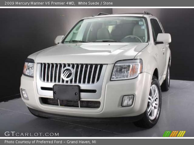 2009 Mercury Mariner V6 Premier 4WD in White Suede