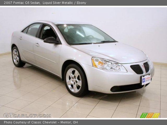 2007 Pontiac G6 Sedan in Liquid Silver Metallic