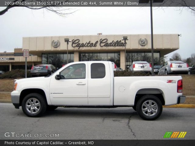 2009 GMC Sierra 1500 SLT Z71 Extended Cab 4x4 in Summit White