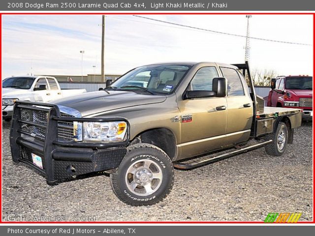 2008 Dodge Ram 2500 Laramie Quad Cab 4x4 in Light Khaki Metallic