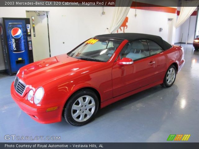 2003 Mercedes-Benz CLK 320 Cabriolet in Magma Red