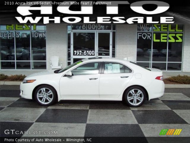 2010 Acura TSX V6 Sedan in Premium White Pearl