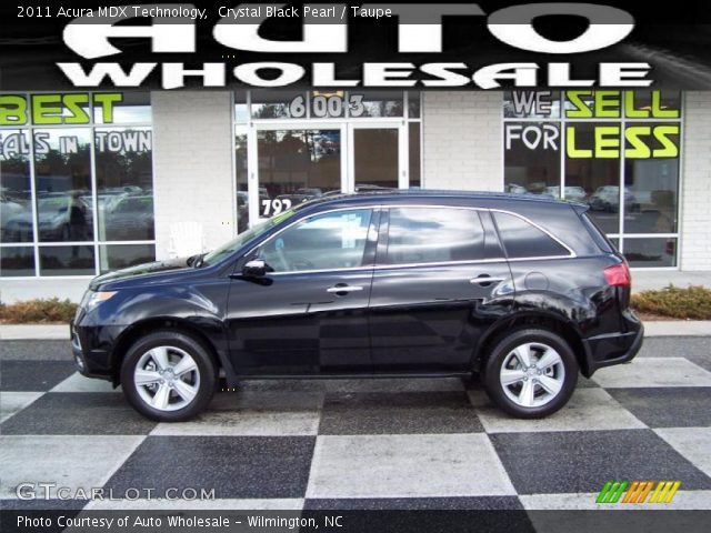 2011 Acura MDX Technology in Crystal Black Pearl