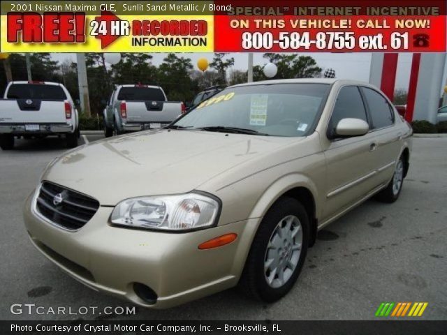 2001 Nissan Maxima GLE in Sunlit Sand Metallic