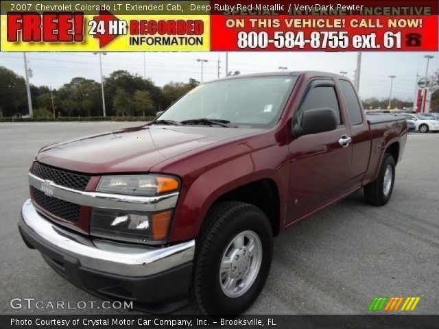 2007 Chevrolet Colorado LT Extended Cab in Deep Ruby Red Metallic