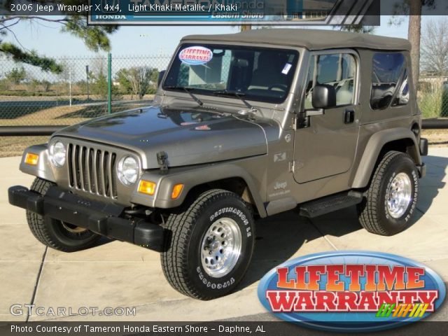 2006 Jeep Wrangler X 4x4 in Light Khaki Metallic