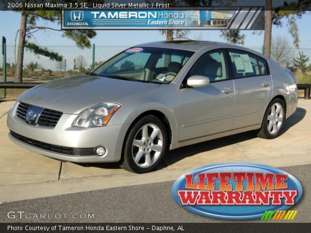2006 Nissan Maxima 3.5 SE in Liquid Silver Metallic