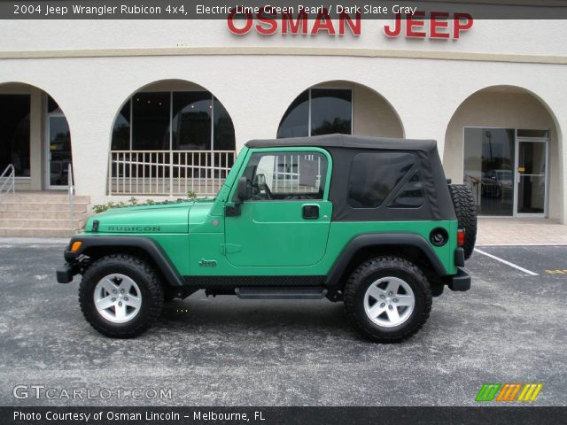 2004 Jeep Wrangler Rubicon 4x4 in Electric Lime Green Pearl