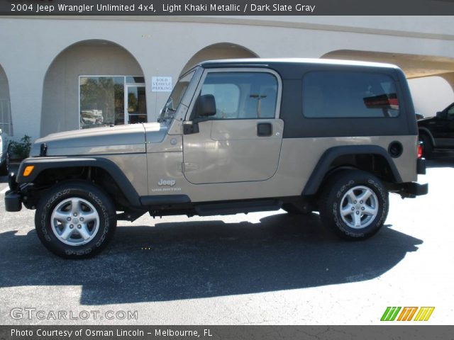 2004 Jeep Wrangler Unlimited 4x4 in Light Khaki Metallic