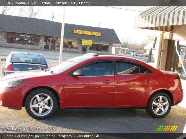 2007 Pontiac G6 V6 Sedan in Crimson Red