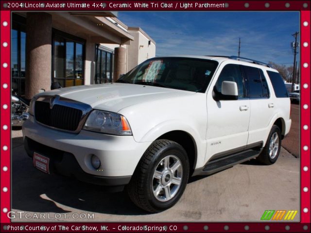 2004 Lincoln Aviator Ultimate 4x4 in Ceramic White Tri Coat