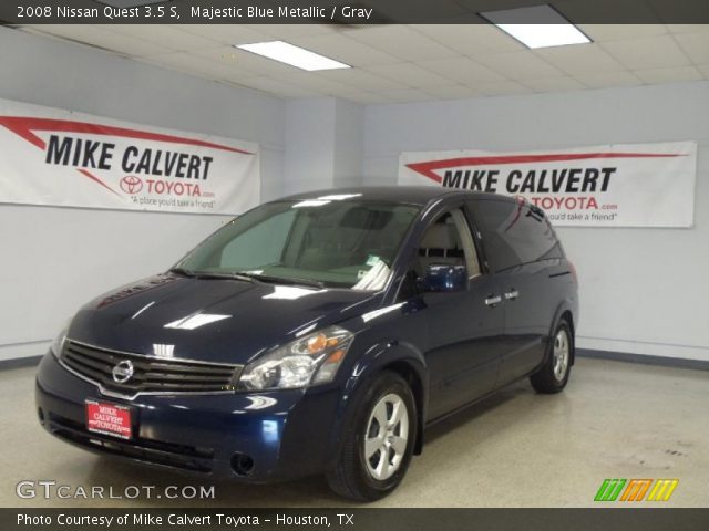2008 Nissan Quest 3.5 S in Majestic Blue Metallic