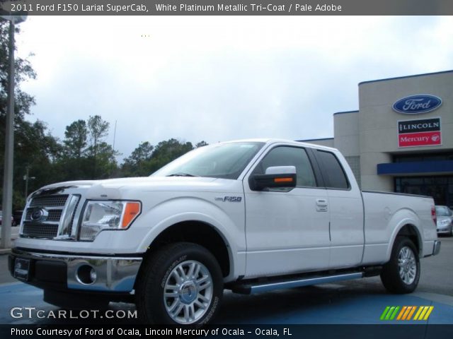 2011 Ford F150 Lariat SuperCab in White Platinum Metallic Tri-Coat