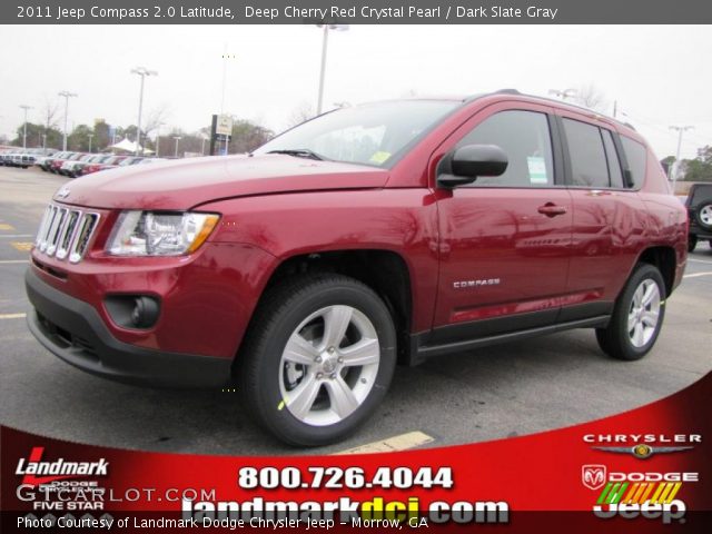 2011 Jeep Compass 2.0 Latitude in Deep Cherry Red Crystal Pearl