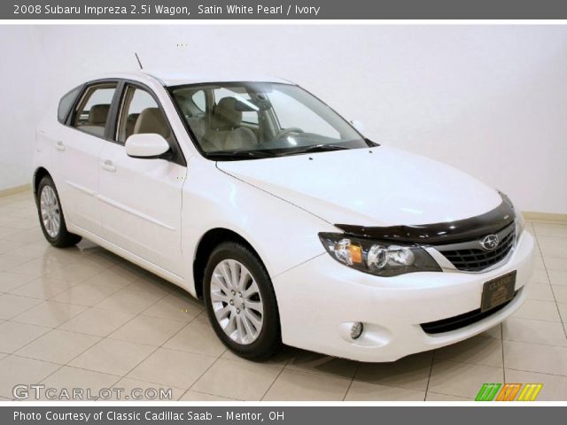 2008 Subaru Impreza 2.5i Wagon in Satin White Pearl