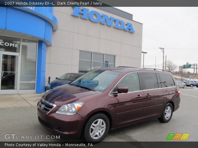 2007 Honda Odyssey EX-L in Dark Cherry Pearl
