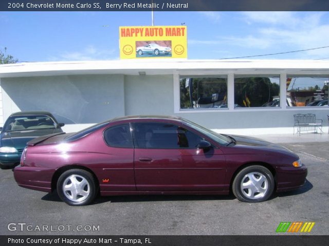 2004 Chevrolet Monte Carlo SS in Berry Red Metallic