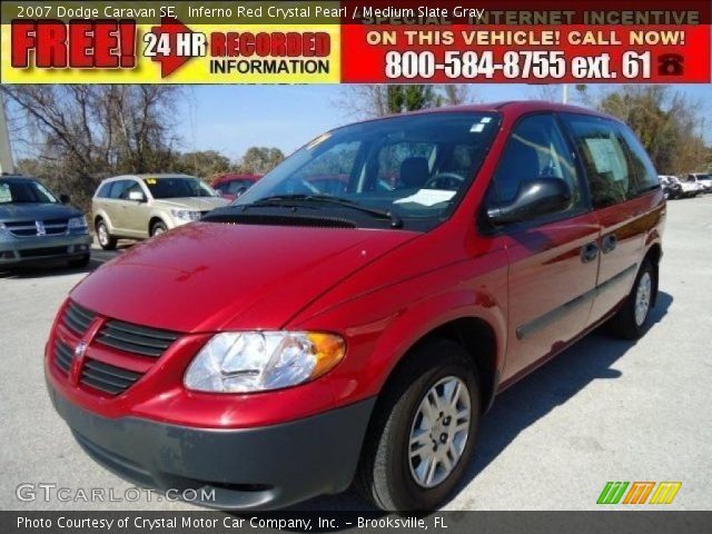 2007 Dodge Caravan SE in Inferno Red Crystal Pearl