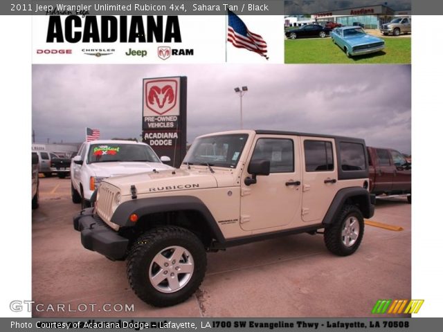2011 Jeep Wrangler Unlimited Rubicon 4x4 in Sahara Tan