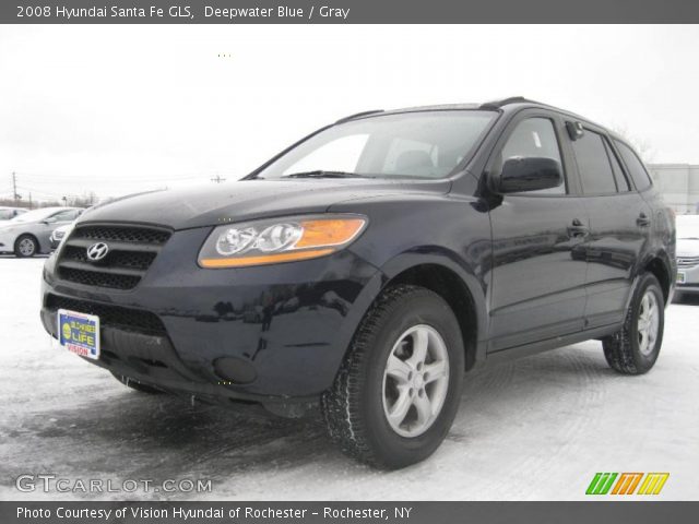 2008 Hyundai Santa Fe GLS in Deepwater Blue