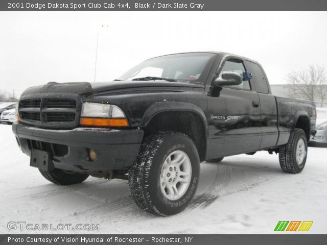 2001 Dodge Dakota Sport Club Cab 4x4 in Black