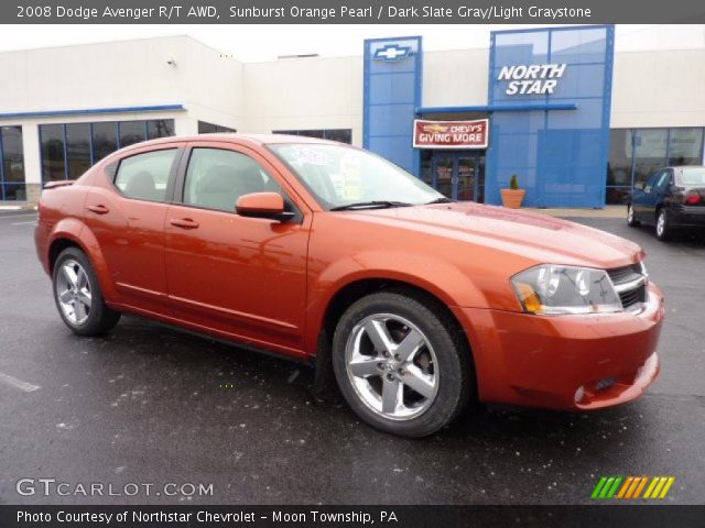 2008 Dodge Avenger R/T AWD in Sunburst Orange Pearl