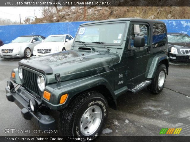 2003 Jeep Wrangler Sahara 4x4 in Shale Green Metallic