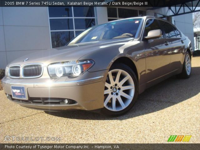 2005 BMW 7 Series 745Li Sedan in Kalahari Beige Metallic