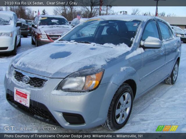 2010 Kia Rio LX Sedan in Clear Silver