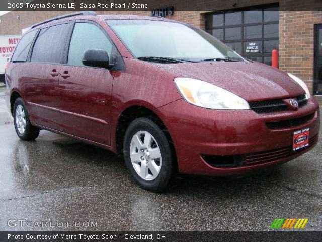 2005 Toyota Sienna LE in Salsa Red Pearl