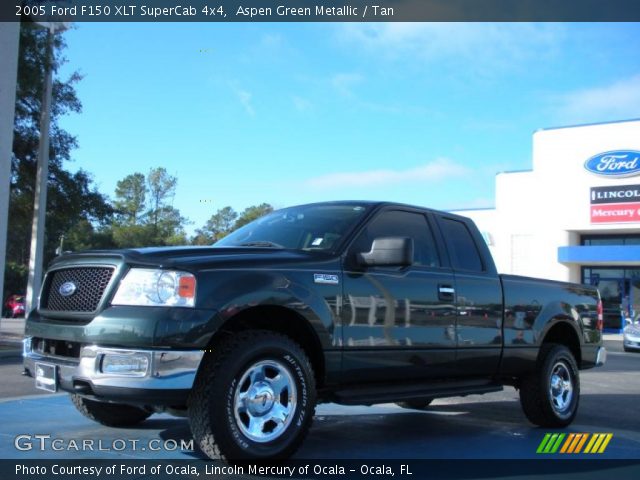 2005 Ford F150 XLT SuperCab 4x4 in Aspen Green Metallic