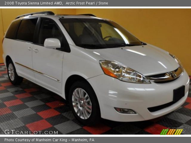 2008 Toyota Sienna Limited AWD in Arctic Frost Pearl