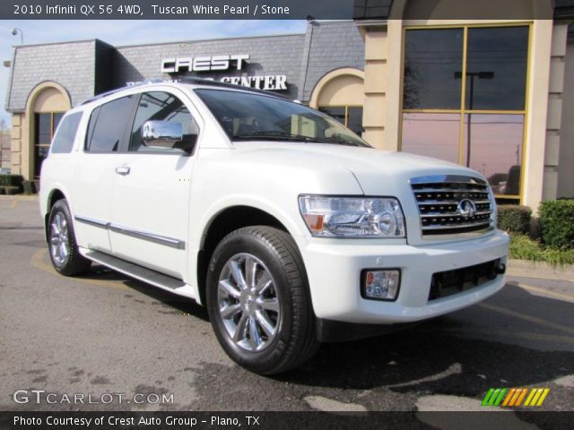 2010 Infiniti QX 56 4WD in Tuscan White Pearl