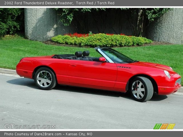 2002 Ford Thunderbird Deluxe Roadster in Torch Red