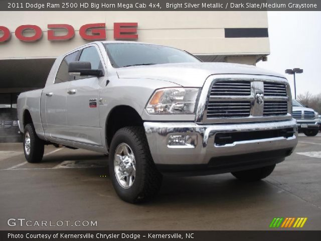 2011 Dodge Ram 2500 HD Big Horn Mega Cab 4x4 in Bright Silver Metallic