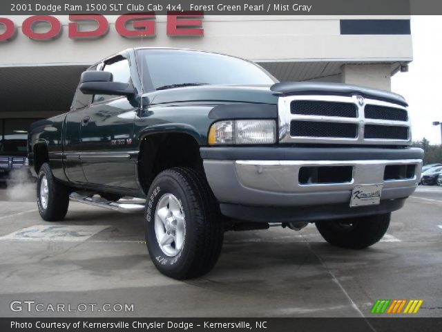 2001 Dodge Ram 1500 SLT Club Cab 4x4 in Forest Green Pearl