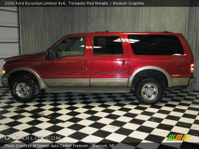 2000 Ford Excursion Limited 4x4 in Toreador Red Metallic