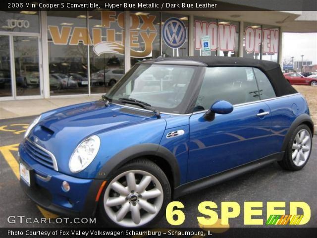 2006 Mini Cooper S Convertible in Hyper Blue Metallic