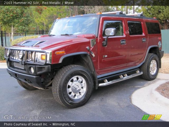 2003 Hummer H2 SUV in Red Metallic