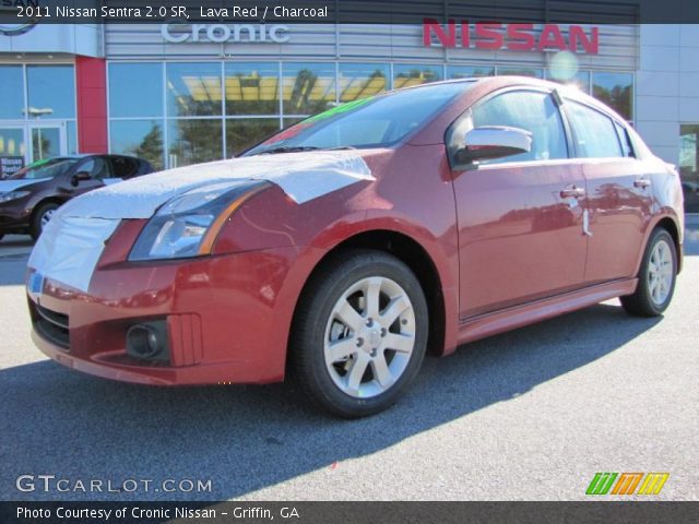2011 Nissan Sentra 2.0 SR in Lava Red