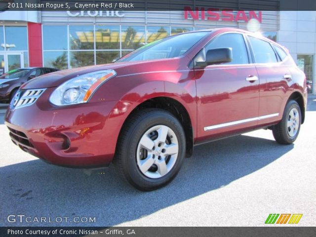 2011 Nissan Rogue S in Cayenne Red