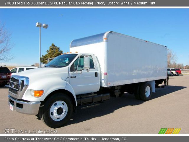 2008 Ford F650 Super Duty XL Regular Cab Moving Truck in Oxford White
