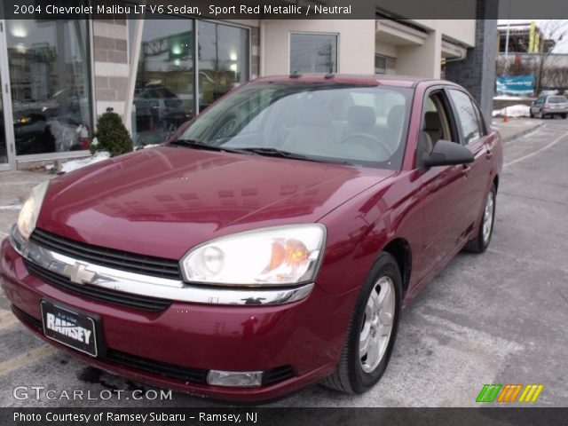 2004 Chevrolet Malibu LT V6 Sedan in Sport Red Metallic
