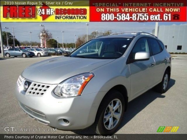 2010 Nissan Rogue SL in Silver Ice