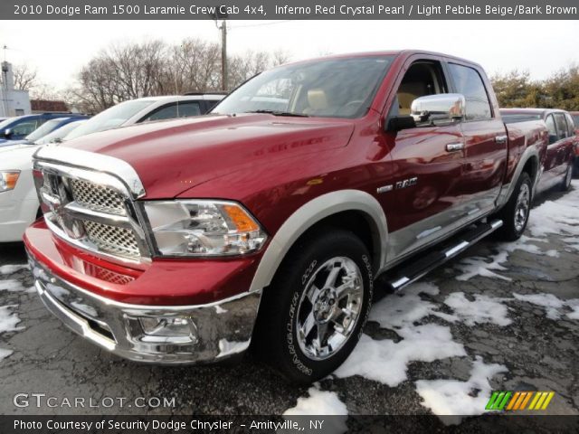 2010 Dodge Ram 1500 Laramie Crew Cab 4x4 in Inferno Red Crystal Pearl