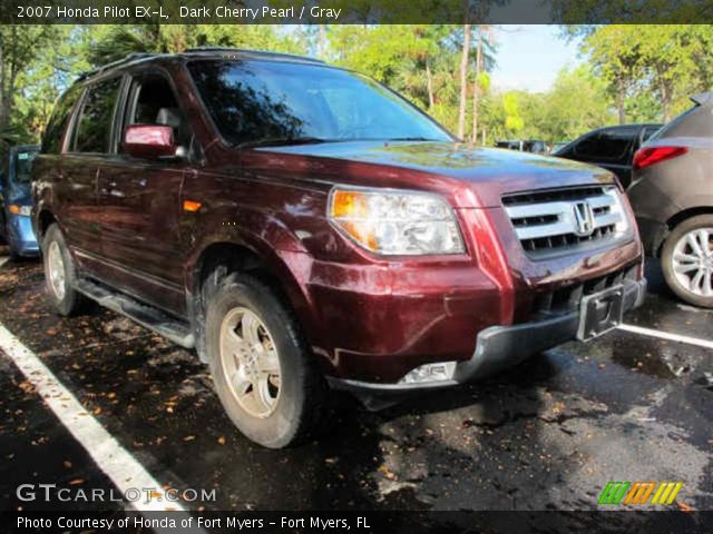 2007 Honda Pilot EX-L in Dark Cherry Pearl