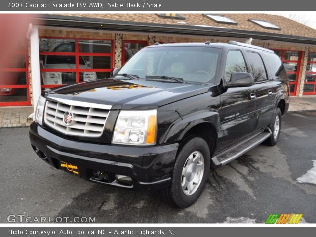 2003 Cadillac Escalade ESV AWD in Sable Black