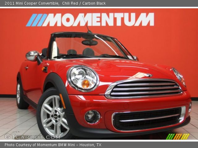 2011 Mini Cooper Convertible in Chili Red
