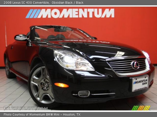 2008 Lexus SC 430 Convertible in Obsidian Black